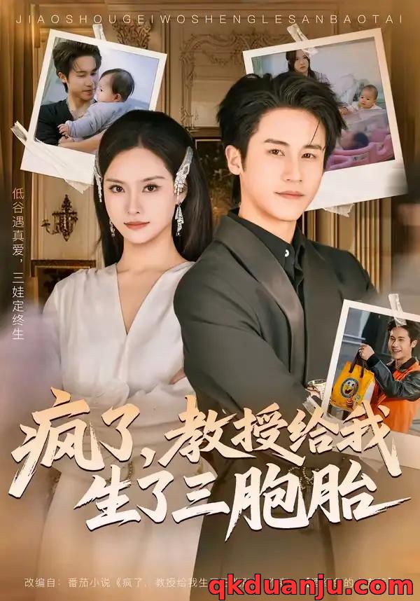 短剧 疯了，教授给我生了三胞胎（79集全）孙航/李苗苗