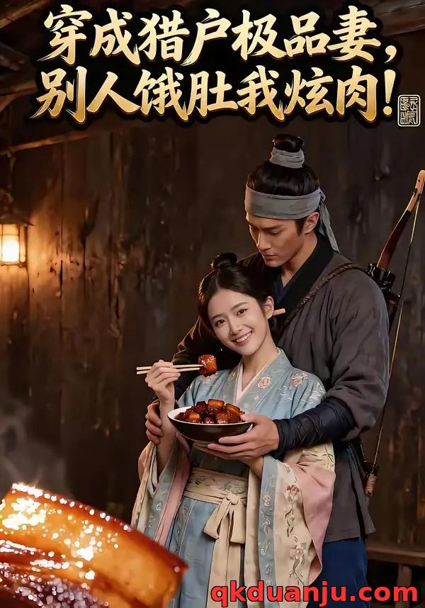 短剧 穿成猎户极品妻，别人饿肚我炫肉！（73集全）AI短剧